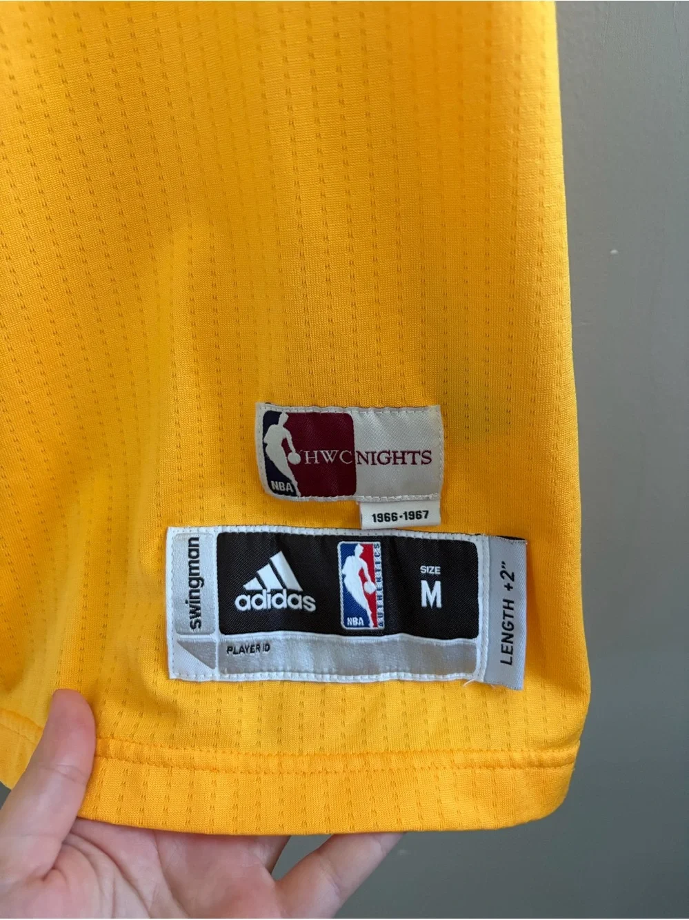 NBA Adidas Hardwood Classics Golden State Steph Curry Jersey Basketball 30 Med